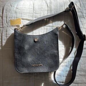 Michael Kors Briley Black Leather Crossbody Bag